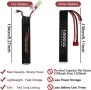 Нова Високомощна Еърсофт батерия 11.1V LiPo презареждаща, 1300mAh 3S 25C , снимка 6