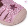 №21,22, BIOMECANICS, БИОМЕХАНИКС, Бебешки сандали за момиче, розови с бели точици и звезда, снимка 6