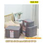 Сгъваема кутия за съхранение на дрехи и чаршафи с 2 ципа - КОД 3028, снимка 2