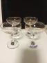 Винтидж, ретро чаши за шампанско Babycham 4 бр. с позлата, снимка 2