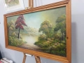 Големи маслени пейзажи (90x50 см) – Старинно излъчване!, снимка 3