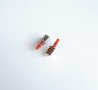 Малък ключ 6pin 25x8x8mm с 2 положения задържащ червен H=13mm, снимка 1 - Друга електроника - 42603298