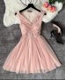 Нови тюлени рокли с 3D цветя, снимка 1 - Рокли - 41878408