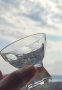Антикварни рядки емски кристални 24% чаши за ликър/ракия Peill Glaser Германия, снимка 4