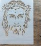 Исус Христос Религиозен шаблон стенсил спрей за торта Scrapbooking , снимка 1 - Други - 44294059