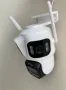 Тройна външна WiFi камера P15 с три ектрана 3MP+3MP+6MP, ICSee, Бяла, снимка 3