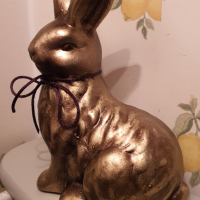  Порцеланови Великденски зайци, ръчно рисувани., снимка 6 - Статуетки - 36359420
