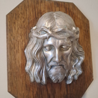 Исус Христос композиция метал и дърво, снимка 3 - Пана - 44616081