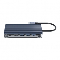 Orico докинг станция Type-C Docking Station PD 3.0 100W - HDMI, Type-C, USB3.0, LAN, SD, VGA, Audio , снимка 1 - Кабели и адаптери - 36036185