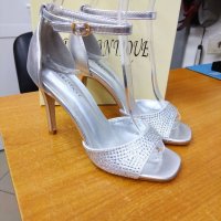 НАМАЛЕНИЕ-Дамски сандали м.53 сребро , снимка 1 - Дамски елегантни обувки - 40112108