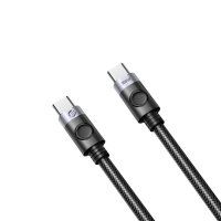 Orico кабел Cable USB C-to-C PD 100W Charging 0.5m Black - C2CZ-BK-05, 24 месеца ганация, снимка 2 - Кабели и адаптери - 41291938