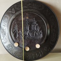 месингова чиния за стена-кораб, снимка 2 - Други ценни предмети - 41562364