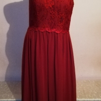 Червена бална рокля на MASCARA, р-р М, нова, с етикет, снимка 1 - Рокли - 35741564