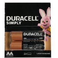 Алкални батерии Duracell AA, LR6/MN1500, 1.5V, 2 бр., снимка 1 - Друга електроника - 35666633