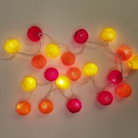 лампички с 20 топки (ръчна изработка) / коледни / Монтесори легло, снимка 8 - Други - 35622133