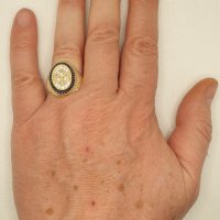 Мъжки златни пръстени  14К-585 , снимка 12 - Пръстени - 39545833