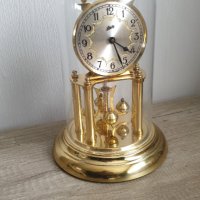 Голям немски настолен кварцов часовник с колба Schatz, снимка 1 - Антикварни и старинни предмети - 44230002