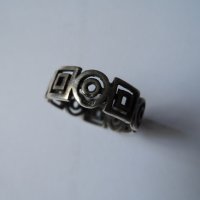 сребърен пръстен Б, снимка 5 - Пръстени - 42046355