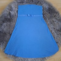 Синя рокля Xs размер, снимка 1 - Рокли - 41061690