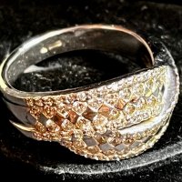 Златен пръстен ДИАМАНТИ Бяло злато 14 карата 585 zlaten prasten gold, снимка 14 - Пръстени - 44264846