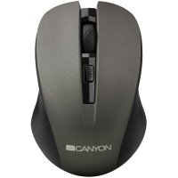 Мишка Безжична CANYON CNE-CMSW1G 1200dpi 3 btn Сиво-Черна Wireless Optical Mouse, снимка 1 - Клавиатури и мишки - 39598173