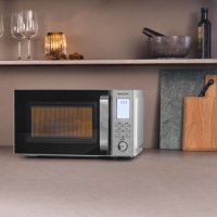 Нова цифрова микровълнова фурна с грил SILVERCREST, 800W, 20L, снимка 3 - Микровълнови - 42181812