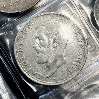 Лот от 1 лея 1910 г + 50 бани 1910 г, Румъния - сребърни монети, снимка 3 - Нумизматика и бонистика - 42121181