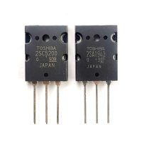 Аудио транзистори 2SC5200 / 2SA1943 комплект 230V, 15A, 150W, 30MHz, корпус TO-264, снимка 1 - Друга електроника - 40875198