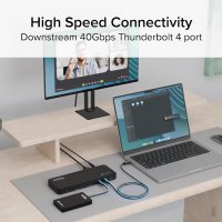Plugable докинг станция Thunderbolt 4, един 8K или два 4K HDMI, 100 W, снимка 4 - Други - 44476839