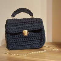 Дамска плетена чанта, снимка 3 - Чанти - 40683914