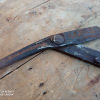 Стара Кована ножица тип гилотина, снимка 2 - Антикварни и старинни предмети - 34362055
