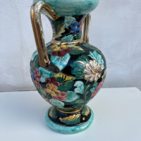Уникална ръчно изработена порцеланова ваза. №2110, снимка 4 - Антикварни и старинни предмети - 36190304