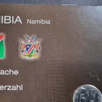Намибия. Африка. 5,10, 50 цента. 1  и 5 долара. 5 бройки.. , снимка 2 - Нумизматика и бонистика - 44214560