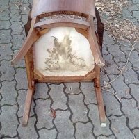 Страхотен дървен стол , снимка 4 - Антикварни и старинни предмети - 38900615