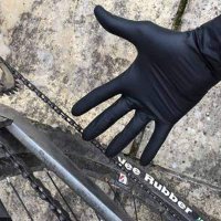 Усилени черни нитрилни ръкавици без талк PRACTIC EXTRA STRONG, снимка 3 - Други инструменти - 34731930