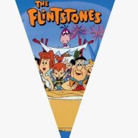 Семейство Флинстоун Flintstones Парти Гирлянд Знаменца Флаг Банер рожден ден, снимка 3 - Други - 40568397