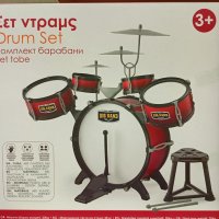Детски комплект барабани със столче, снимка 1 - Музикални играчки - 25570221