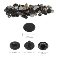 Тик-так копчета, 12,5мм - Пружинен тип - антик, никел, оксид - 10бр, снимка 3 - Други - 42493118