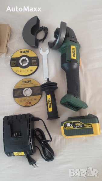 Ъглошлайф 115mm Teccpo 18V, снимка 1