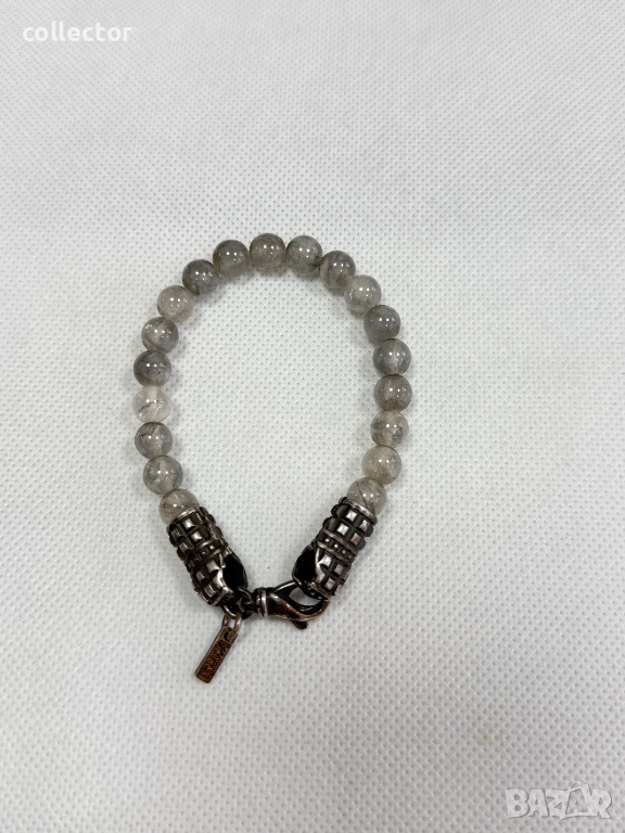 Сребърна гривна с Турмалинов кварц - Emanuele Bicocchi. №7787, снимка 1