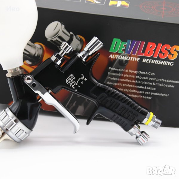 Пистолет за боядисване DeVILBISS GTi Pro Lite Black 1.3mm, снимка 1