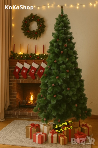 Елха/Изкуствена елха/Коледна елха/Коледна декорация/Коледна украса, снимка 1
