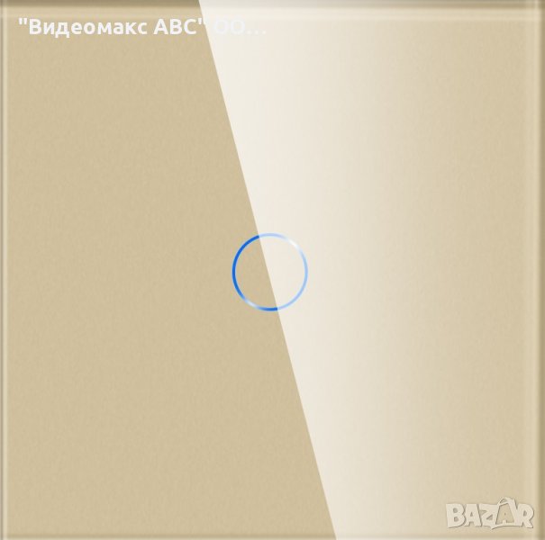 Сензорен ключ девиаторен единичен, комплект с кристален панел "LUX-ON" - БЯЛ, СИВ, ЧЕРЕН, ЗЛАТИСТ, снимка 1