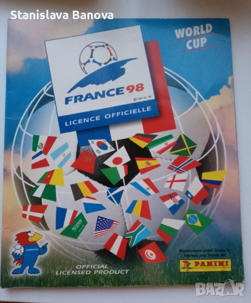 Албум за стикери PANINI World Cup France'98, снимка 1