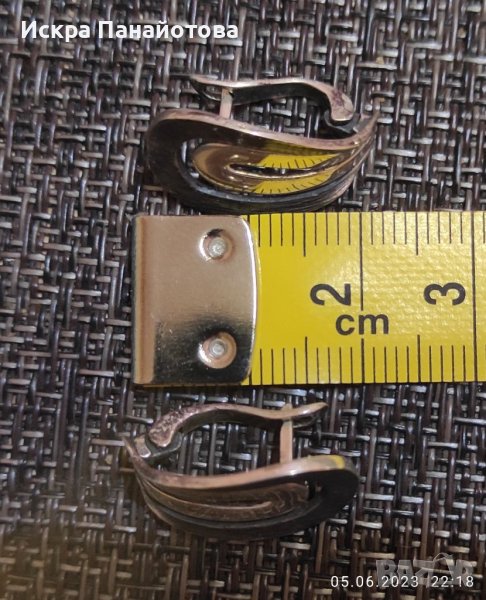 Дамски сребърни обеци 4 гр, проба 925, снимка 1