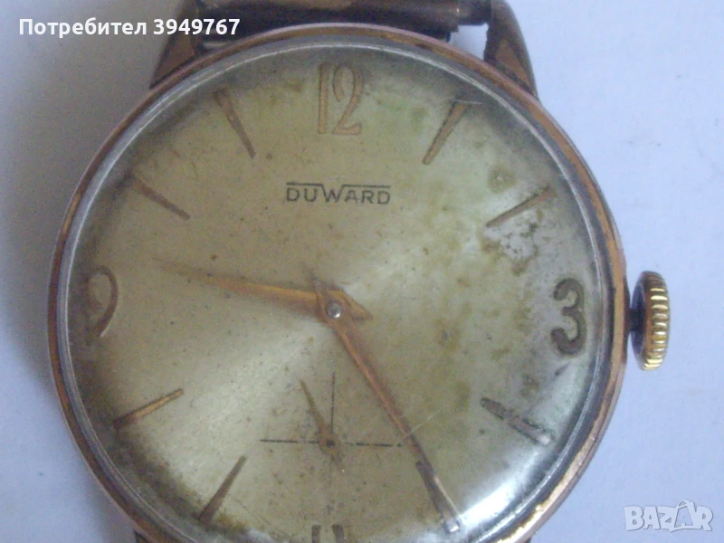 Стар позлатен мъжки часовник., снимка 1