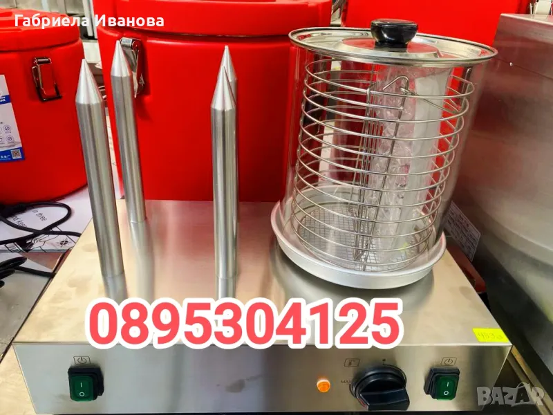 Хот-Дог машина с 4 шиша и вана,Хот-Дог ролер с 7 ролера!Топ цени от 489 лв!, снимка 1