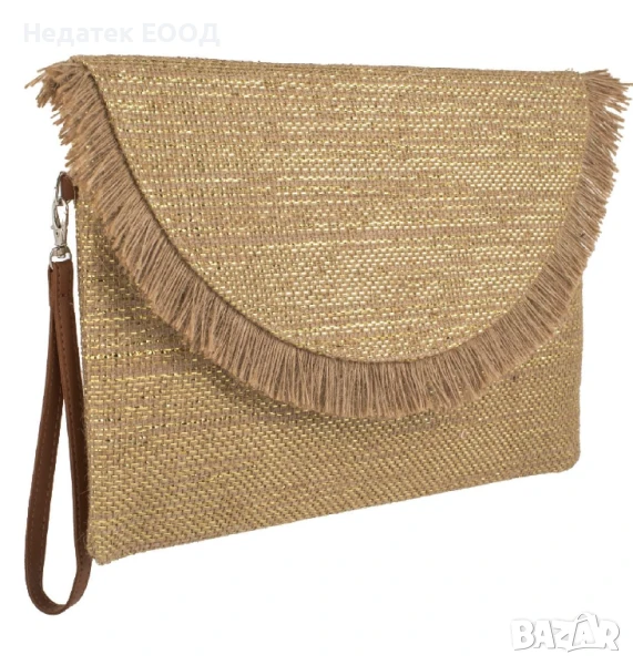 Лятна дамска сламена чанта, 32x22 см., снимка 1