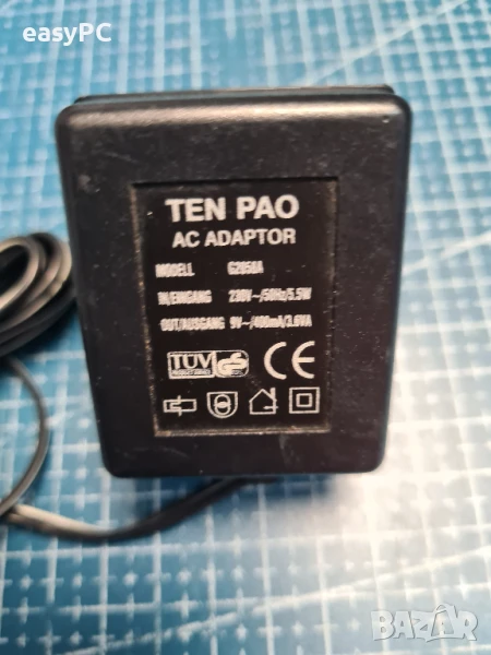 Оригинален захранващ адаптер AC-AC TEN PAO G2058A 9V~400mA, снимка 1
