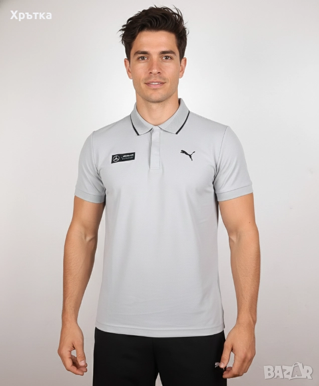 Puma x Mercedes AMG Petronas - Оригинална мъжка тениска с яка р-р S, снимка 1
